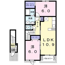 阿波橘駅 徒歩11分 2階の物件間取画像